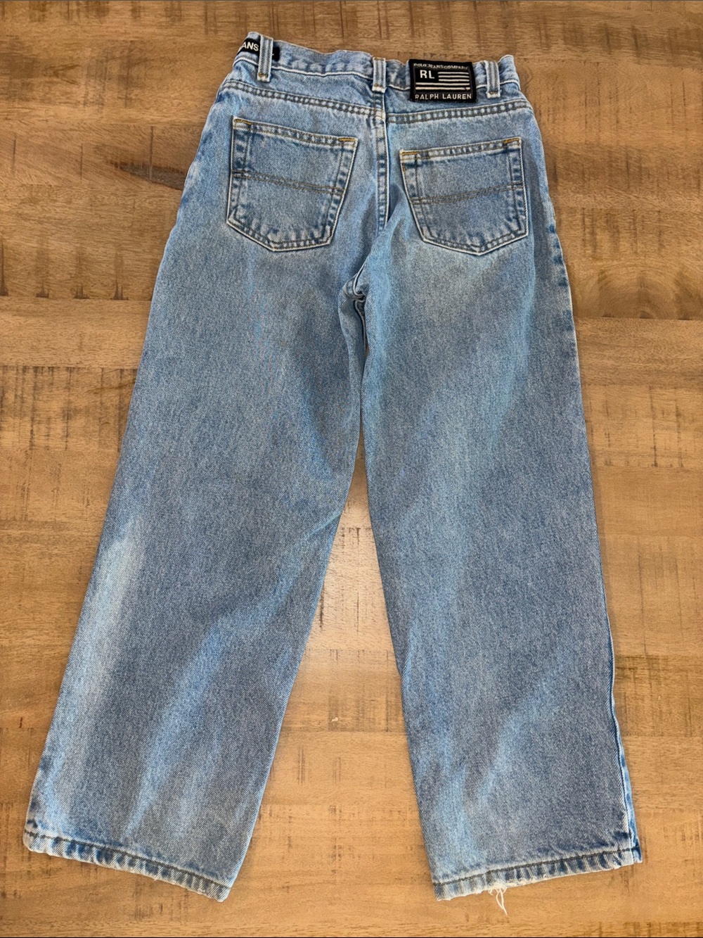 Girls Polo Jeans Co Ralph Lauren Vintage 90s Jeans Denim Size 8 Preppy Classic - Picture 5 of 5